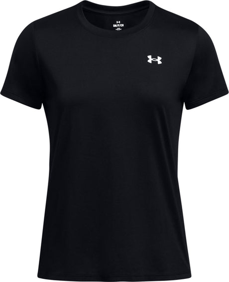 Under armour tech ssc - solid dames sportshirt - zwart - wit