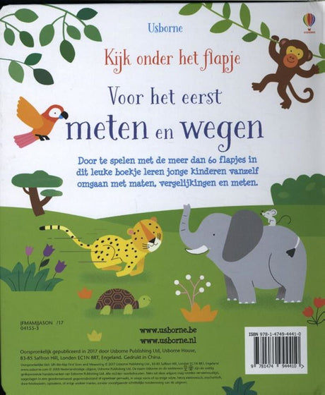 Bongers Spielzeug-Lesebuch Schauen Sie unter die Klappe – messen und wiegen Sie zum ersten Mal