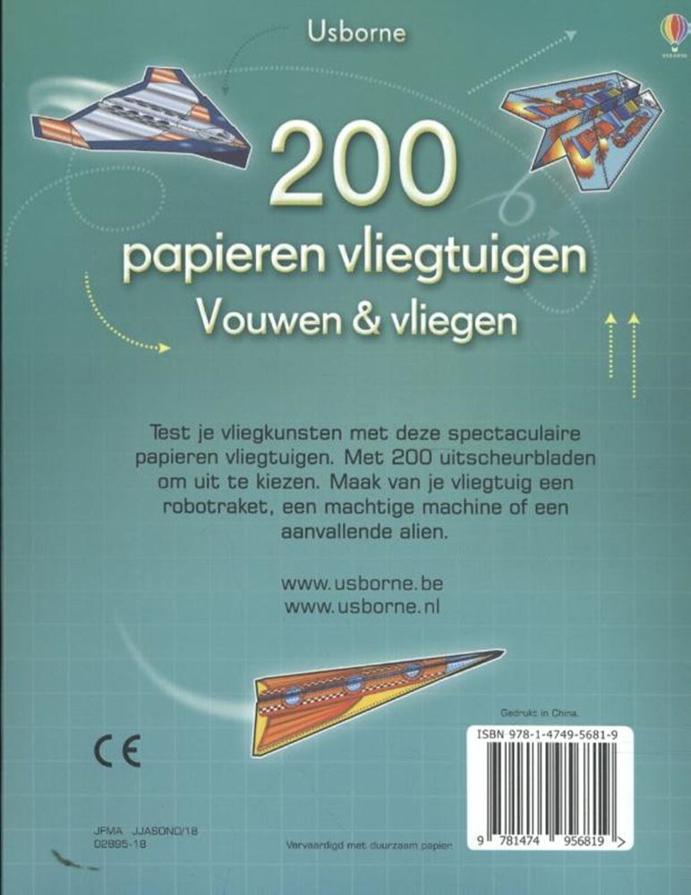 Usborne Faltfliegen – 200 Papierflieger