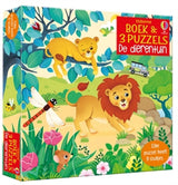 Boek met 3 puzzels, de dierentuin. 3+ | 2 stuks