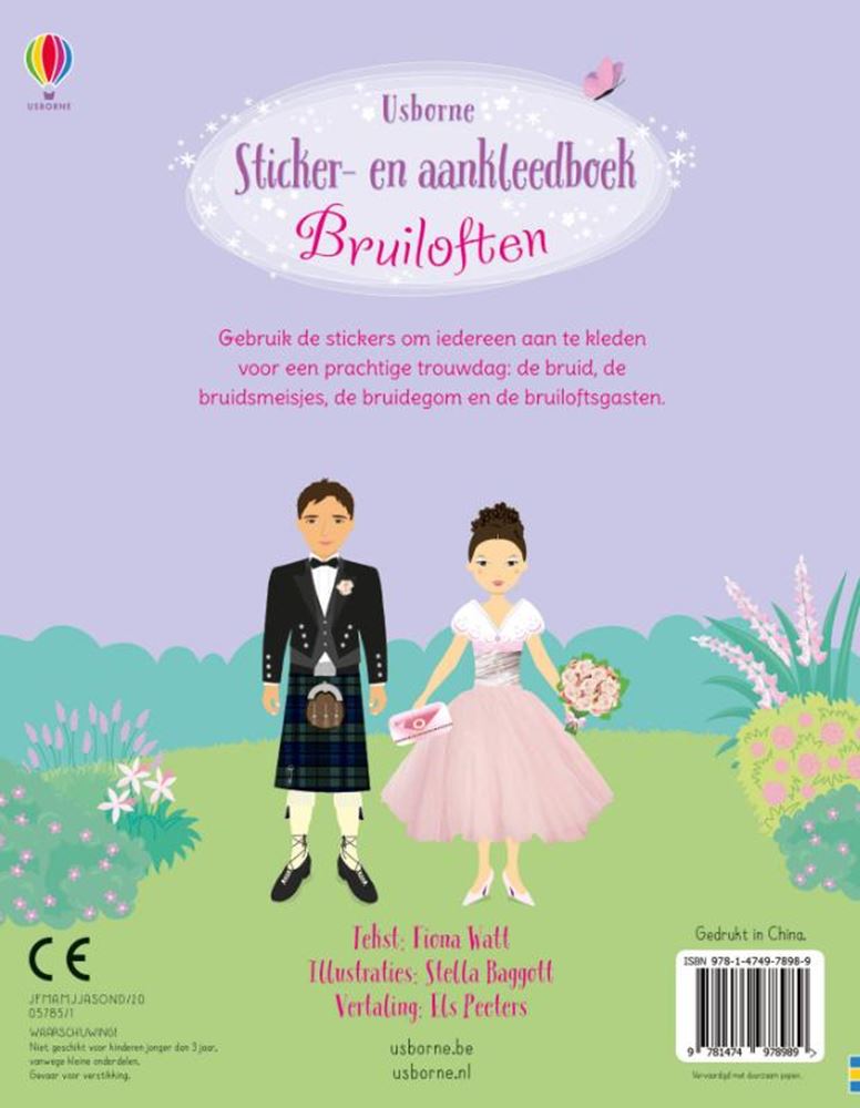 Sticker en aankleedboek bruiloften. 4+ | 2 stuks