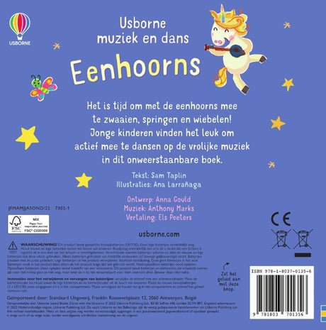 Usborne muziek en dans, eenhoorns. 4+ | 2 stuks