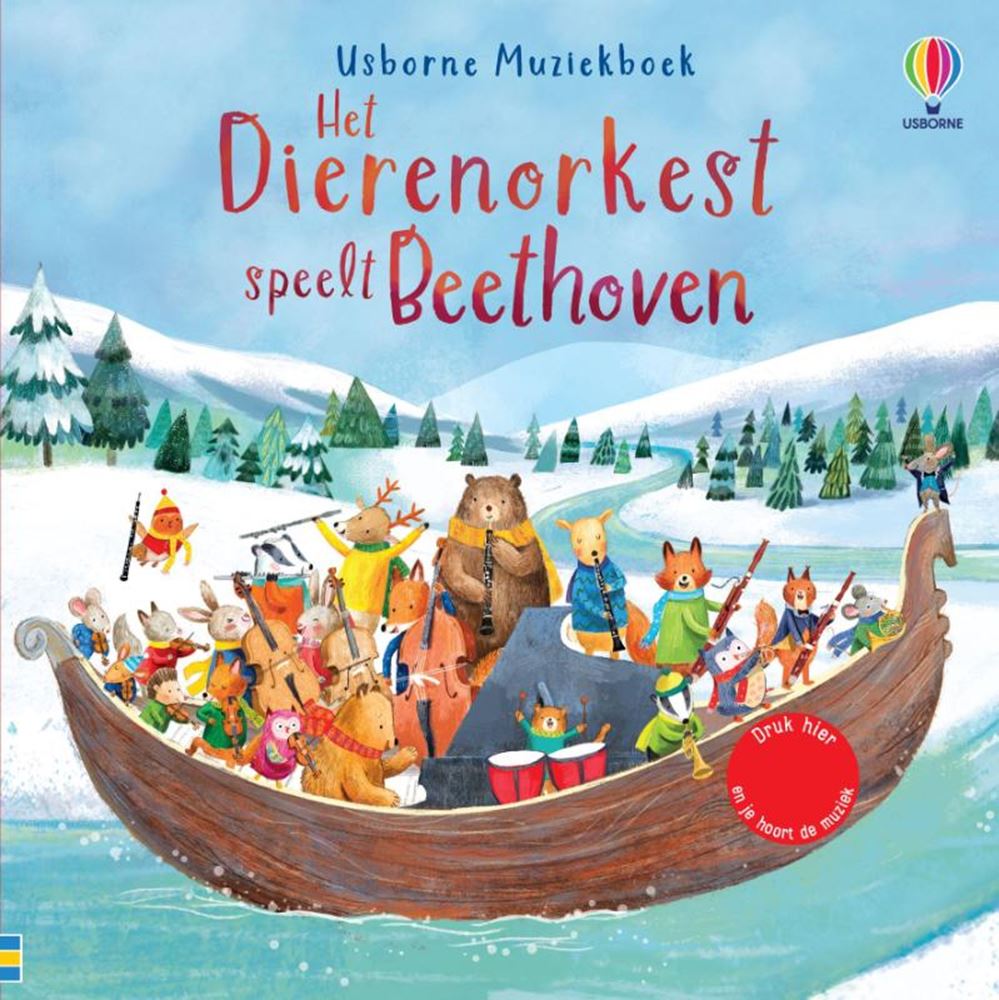 Geluidenboek dierenorkest speelt beethov | 2 stuks