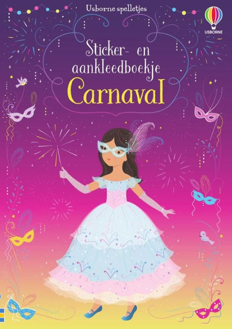 Sticker en aankleedboekje carnaval.