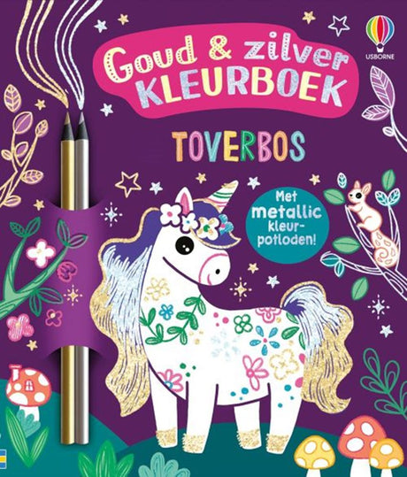 Toverbos. goud zilver kleurboek. 5+