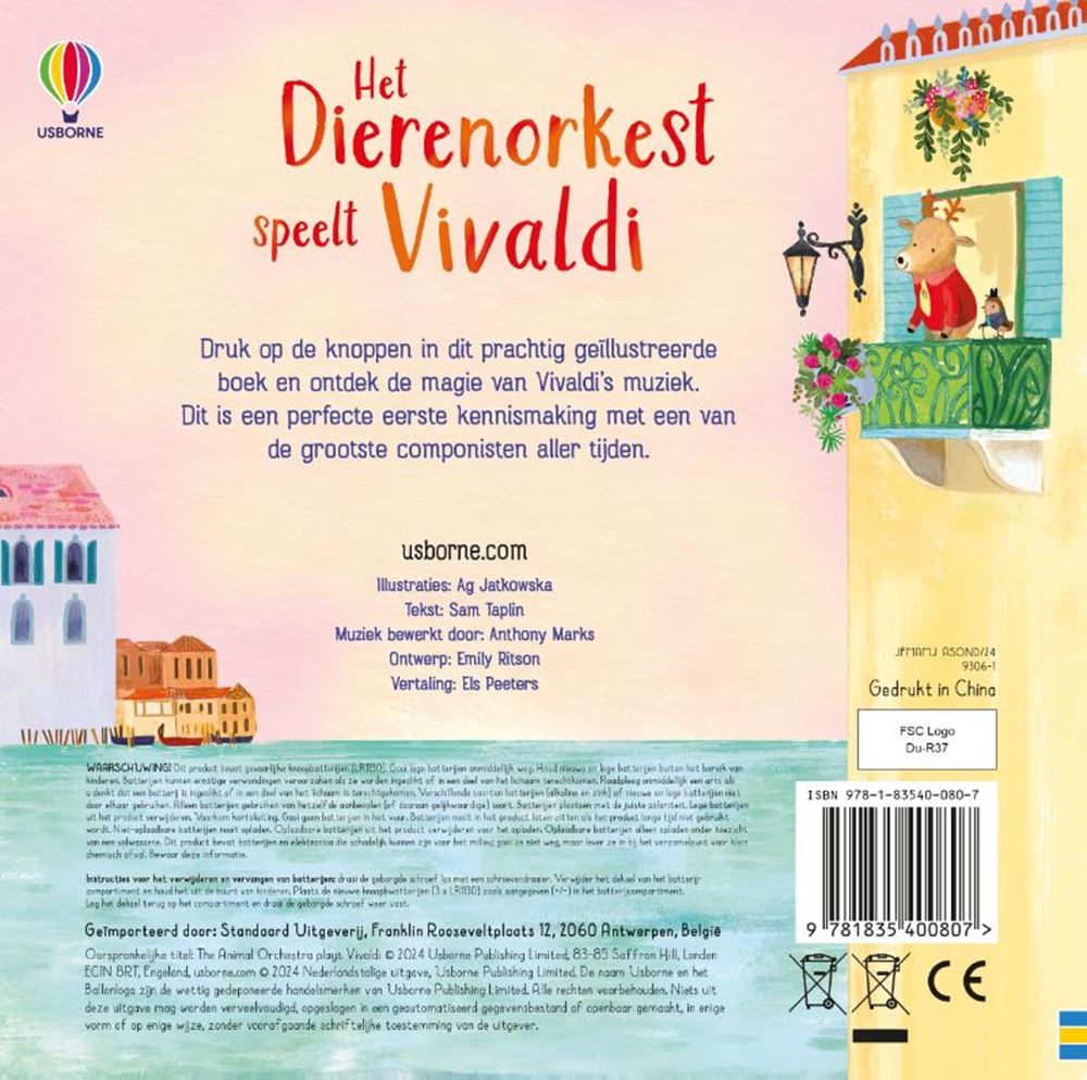 Usborne, das Tierorchester, spielt Vivaldi