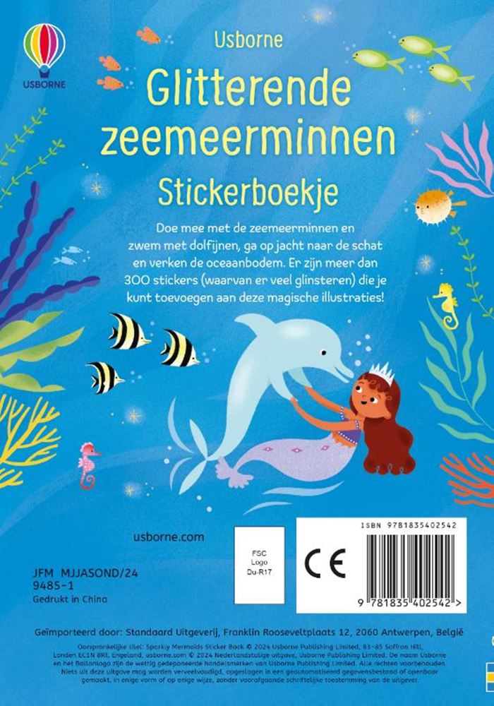 Usborne-Glitzer-Stickerbuch – glitzernde Meerjungfrauen