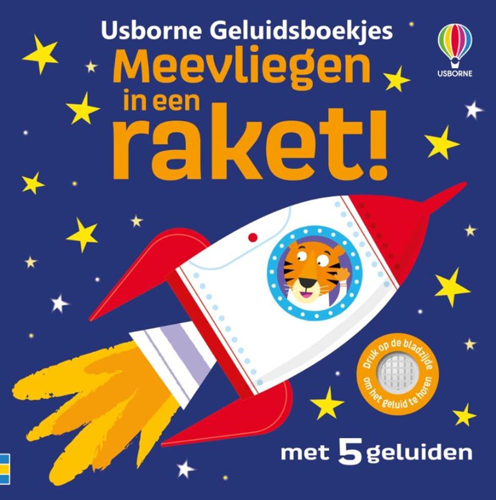 Usborne fliegt in einer Rakete!