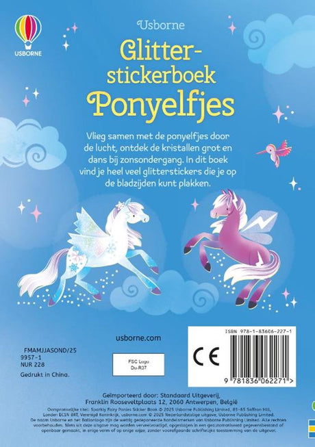 Usborne-Glitzer-Stickerbuch – Pony-Feen