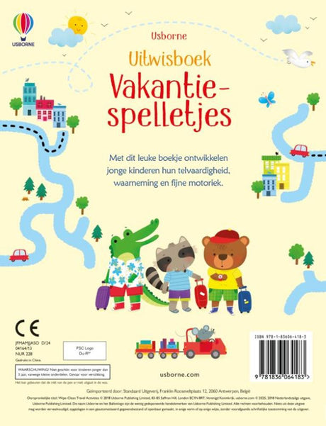 Uitwisboek: vakantiespelletjes. 3+ | 2 stuks