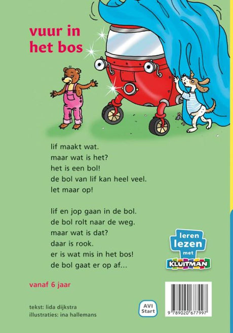 Kluitman Publisher de Bol van Lif, Feuer im Wald - Avi -Start