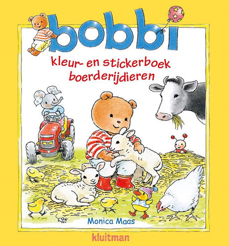 Herausgeber Kluitman Bobbi Farb- und Aufkleberbuchbuchstiere