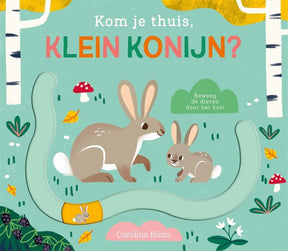 Schuifboekje: kom je thuis klein konijnt