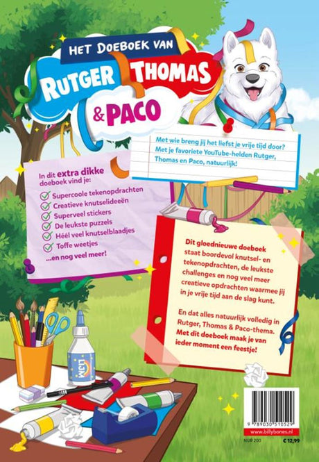 Buchaktivitätsbuch Rutger, Thomas und Paco