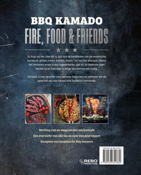 Bbq kamado - fire, food friends | 2 stuks