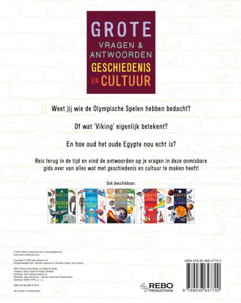 Geschiedenis en cultuur - grote vragen | 2 stuks