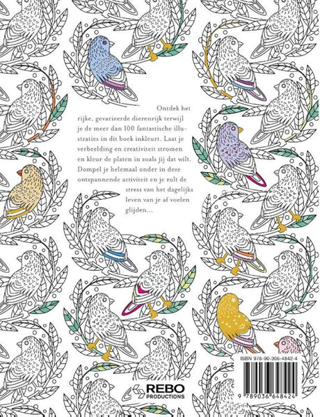 Malbuch von Rebo Publishers: Tierwunder für Erwachsene