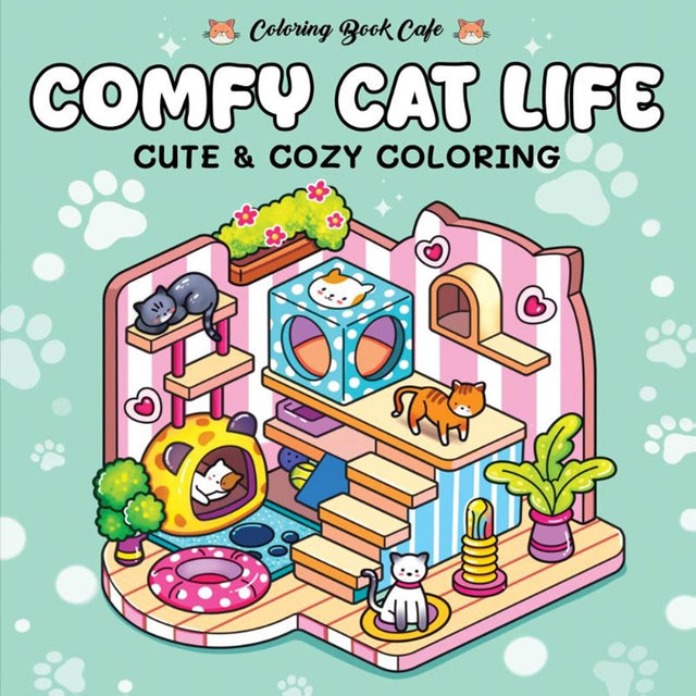 Rebo comfy cat life - cute cozy coloring 6+