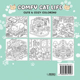 Rebo comfy cat life - cute cozy coloring 6+