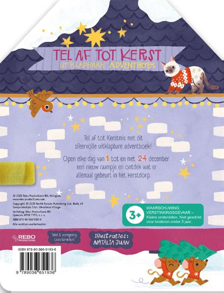 Tel af tot kerst - uitklapbaar adventboe