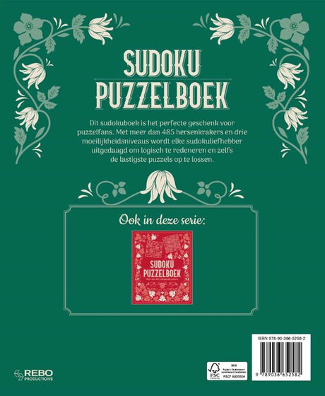 Sudoku puzzelboek groen (volume 1) -