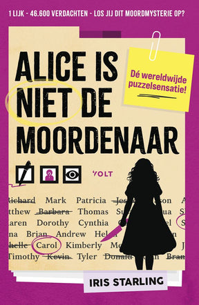 Singel uitgeverijen alice is niet de moordenaar. murdoku