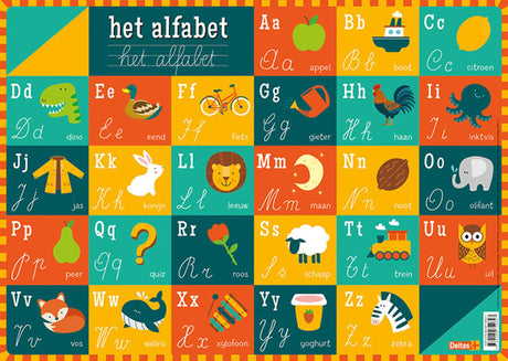 Deltas Lernmatte – das Alphabet