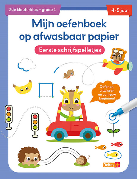 Deltas Schulheft aus waschbarem Papier, erste Schreibspiele (4-5 Jahre)
