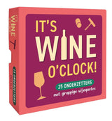 Deltas it's wine o'clock! - 25 onderzetters