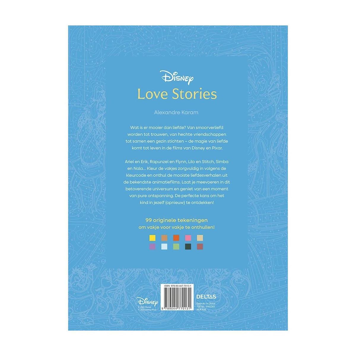 Deltas Disney-Liebesgeschichten – Malen nach Zahlen für Erwachsene