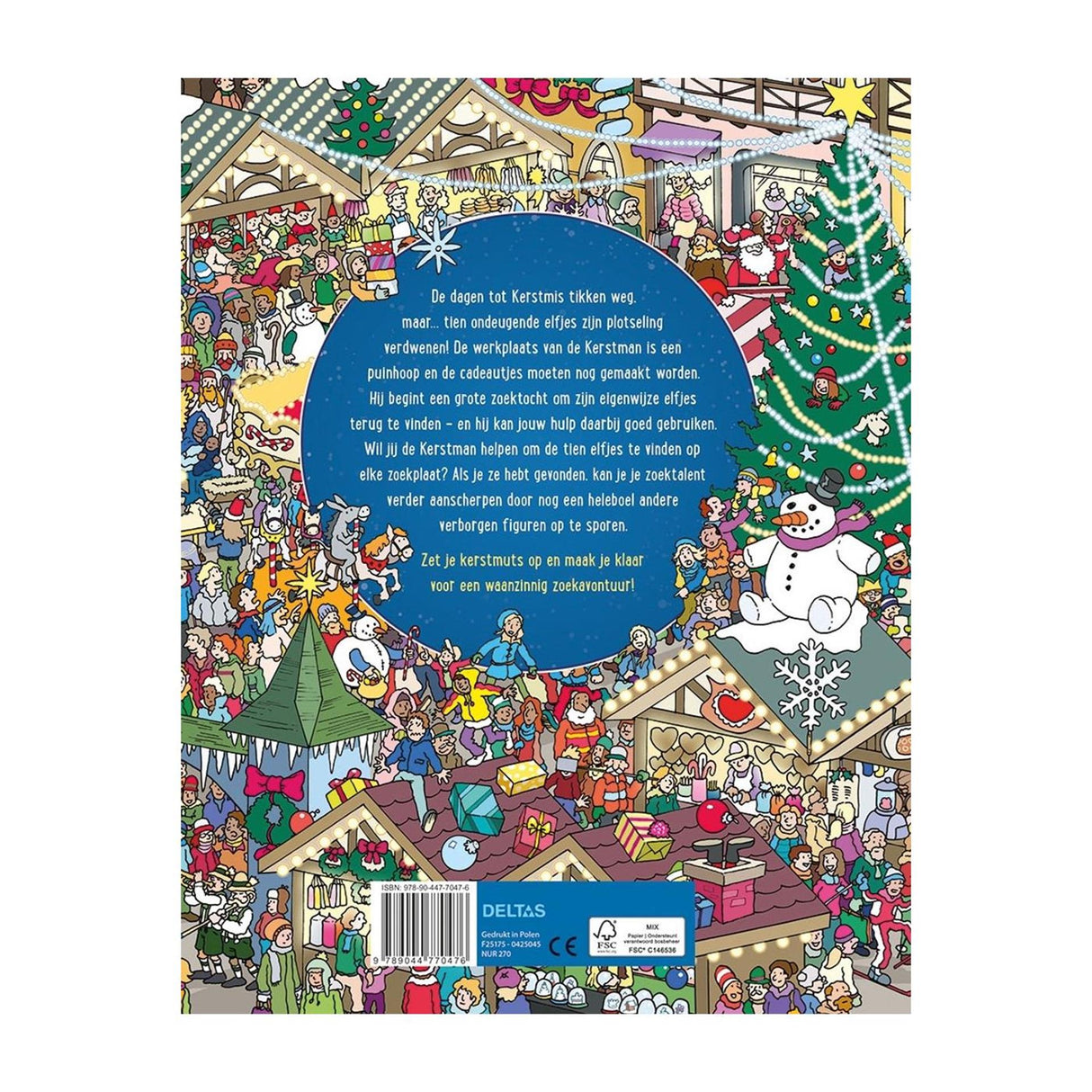 Deltas, wo sind die Weihnachtselfen? Schauen Sie sich das Suchbuch an