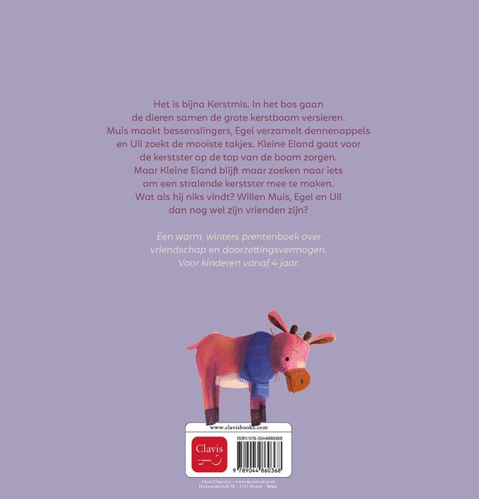 De stralende kerst van kleine eland 4+