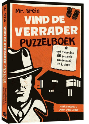Uitgeverij mus mr. brein vind de verrader puzzelboek - | 2 stuks