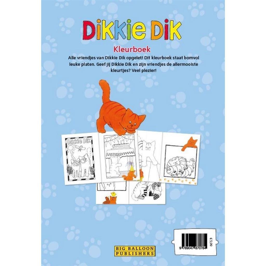 Großer Ballon Dikkie Dik - Malbuch