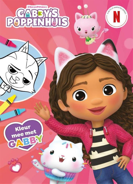 Kleurboek: kleur mee met gabby 4+ | 2 stuks