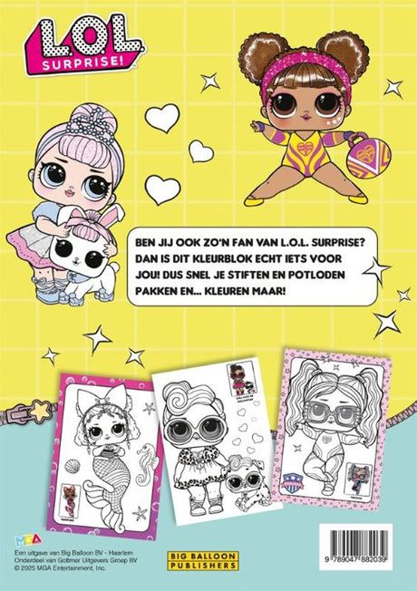 Kleurboek: l.o.l. surprise! kleurblok 4+ | 2 stuks