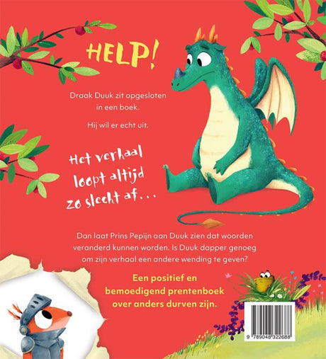 Prentenboek: de (niet zo) dappere draak | 2 stuks