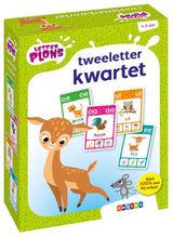 Zwijsen-Letterplon-Quartett mit zwei Buchstaben
