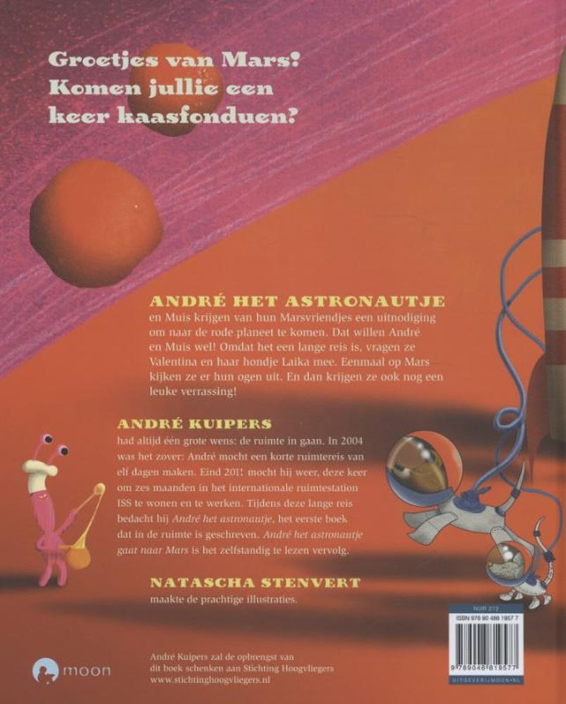 Central Book House Andre, der Astronaut, fliegt zum Mars