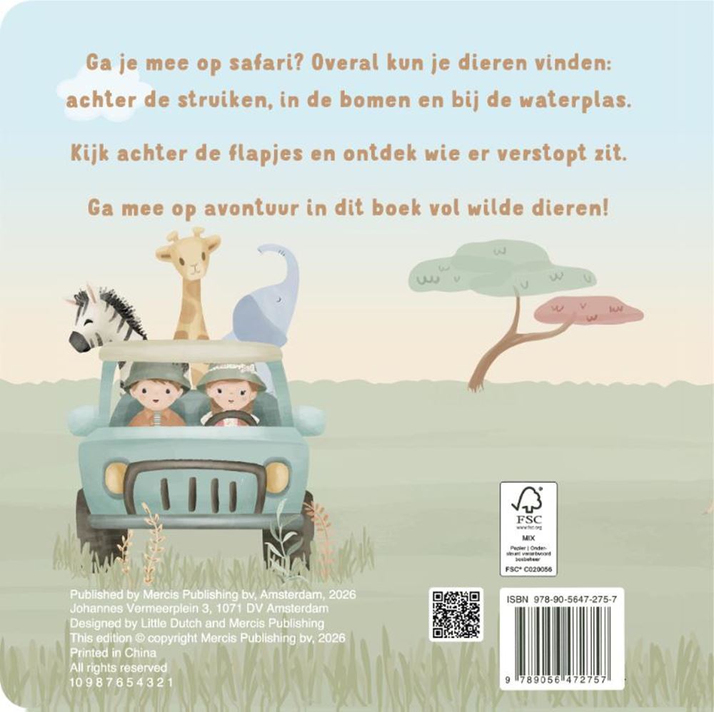 Mijn flapjesboek - wilde dieren 2+
