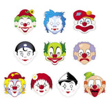 Masken des Central Book House: Clowns