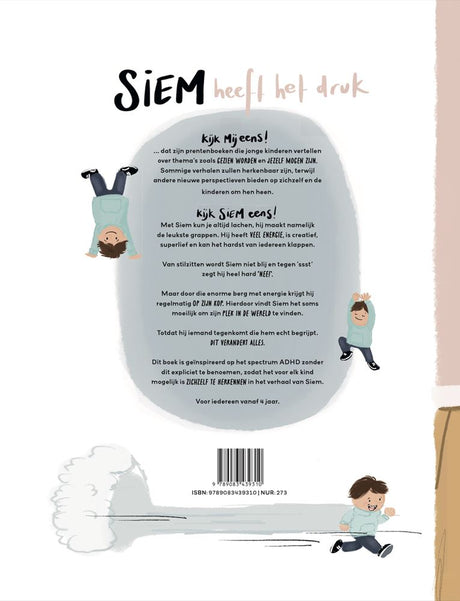 Prentenboek: siem heeft het druk. 4+ | 2 stuks