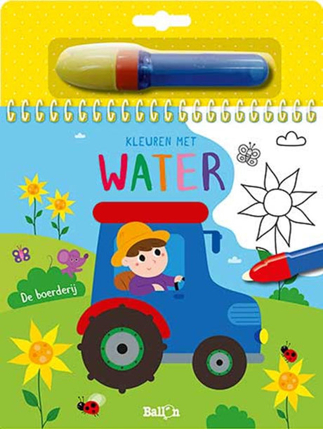 Färben mit Wasser: der Bauernhof. 4+