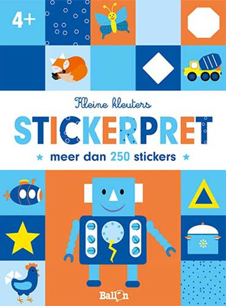 Standard-Herausgeber für kleine Kleinkinderaufkleber, lustiger Roboter 4+