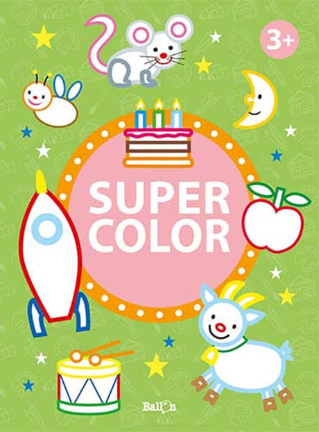 Ballon-Mega-Malbücher – Superfarbe 3+ (grün)