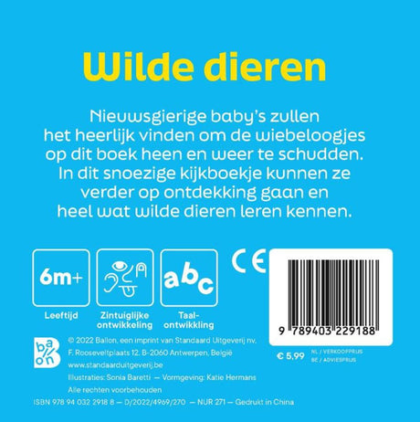 Standardverlag für Wildtiere, Buch mit Kulleraugen. 0+