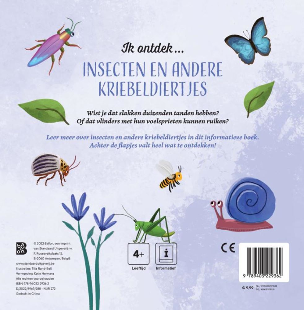 Klappenbuch des Standardverlages – Ich entdecke Insekten und andere kitzlige Tiere