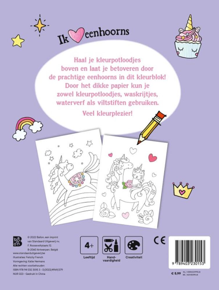 Standard-Publisher-Einhörner-Farbblock 4+
