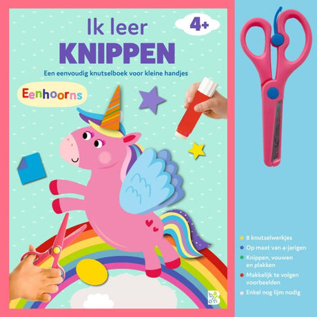 Standard-Bastelbuch mit Schere für Verlage: Einhörner 4+