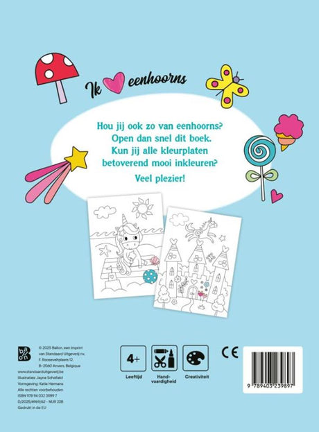 Großes Malbuch „Einhörner“ von Standard Publisher
